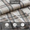 imageEddie Bauer  Twin Sheets Cotton Flannel Bedding Set Brushed For Extra Softness Cozy Home Decor Beacon Hill Ivory TwinEdgewood Plaid GreenBeige