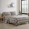 imageEddie Bauer  Twin Sheets Cotton Flannel Bedding Set Brushed For Extra Softness Cozy Home Decor Beacon Hill Ivory TwinEdgewood Plaid GreenBeige