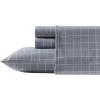 imageEddie Bauer  Twin Sheets Cotton Flannel Bedding Set Brushed For Extra Softness Cozy Home Decor Beacon Hill Ivory TwinGreat Plains Plaid Grey