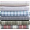 imageEddie Bauer  Twin Sheets Cotton Flannel Bedding Set Brushed For Extra Softness Cozy Home Decor Beacon Hill Ivory TwinGreat Plains Plaid Grey