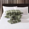 imageEddie Bauer  Twin Sheets Cotton Flannel Bedding Set Brushed For Extra Softness Cozy Home Decor Beacon Hill Ivory TwinHeartland Plaid Green