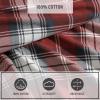 imageEddie Bauer  Twin Sheets Cotton Flannel Bedding Set Brushed For Extra Softness Cozy Home Decor Beacon Hill Ivory TwinHeartland Plaid Red