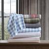 imageEddie Bauer  Twin Sheets Cotton Flannel Bedding Set Brushed For Extra Softness Cozy Home Decor Beacon Hill Ivory TwinHeartland Plaid Red