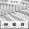 imageEddie Bauer  Twin Sheets Cotton Flannel Bedding Set Brushed For Extra Softness Cozy Home Decor Beacon Hill Ivory TwinTicking Stripe Grey
