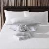 imageEddie Bauer  Twin Sheets Cotton Flannel Bedding Set Brushed For Extra Softness Cozy Home Decor Beacon Hill Ivory TwinTicking Stripe Grey