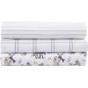 imageEddie Bauer  Twin Sheets Cotton Flannel Bedding Set Brushed For Extra Softness Cozy Home Decor Beacon Hill Ivory TwinWestridge Plaid NavyWhite