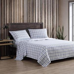 imageEddie Bauer  Twin Sheets Cotton Flannel Bedding Set Brushed For Extra Softness Cozy Home Decor Beacon Hill Ivory TwinBeacon Hill GreyIvory