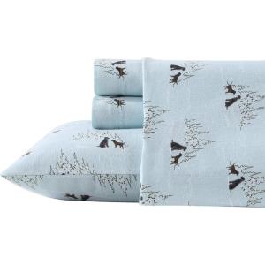 imageEddie Bauer  Twin Sheets Cotton Flannel Bedding Set Brushed For Extra Softness Cozy Home Decor Dog Friends Twin