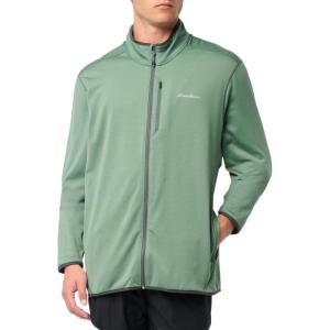imageEddie Bauer Mens Activator Grid Fleece FullZipIrishgrn