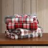 imageEddie Bauer  Throw Blanket Reversible Plush Fleece Bedding Home Decor for All Seasons OekoTex Certified Capitol Hill Plaid Green 60quot x 70quotParkwood Plaid Red