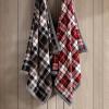 imageEddie Bauer  Throw Blanket Reversible Plush Fleece Bedding Home Decor for All Seasons OekoTex Certified Capitol Hill Plaid Green 60quot x 70quotParkwood Plaid Red