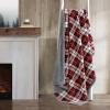 imageEddie Bauer  Throw Blanket Reversible Plush Fleece Bedding Home Decor for All Seasons OekoTex Certified Capitol Hill Plaid Green 60quot x 70quotParkwood Plaid Red