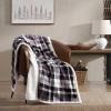 imageEddie Bauer  Throw Blanket Reversible Plush Fleece Bedding Home Decor for All Seasons OekoTex Certified Capitol Hill Plaid Green 60quot x 70quotTrailhead Plaid Purple