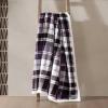 imageEddie Bauer  Throw Blanket Reversible Plush Fleece Bedding Home Decor for All Seasons OekoTex Certified Capitol Hill Plaid Green 60quot x 70quotTrailhead Plaid Purple