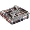 imageEddie Bauer  Throw Blanket Reversible Plush Fleece Bedding Home Decor for All Seasons OekoTex Certified Capitol Hill Plaid Green 60quot x 70quotTrailhead Plaid Brown