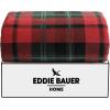 imageEddie Bauer  Throw Blanket Reversible Plush Fleece Bedding Home Decor for All Seasons OekoTex Certified Capitol Hill Plaid Green 60quot x 70quotTrailhead Plaid Red