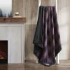 imageEddie Bauer  Throw Blanket Reversible Sherpa Flannel Bedding Buffalo Plaid Bedding Set Cabin Plaid Purple ThrowCabin Plaid Purple