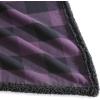imageEddie Bauer  Throw Blanket Reversible Sherpa Flannel Bedding Buffalo Plaid Bedding Set Cabin Plaid Purple ThrowCabin Plaid Purple