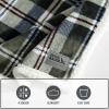 imageEddie Bauer  Throw Blanket Super Soft Reversible Sherpa Fleece Bedding Cozy Plaid Home Decor Trailhead Plaid Green 50quot x 60quot