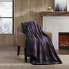 imageEddie Bauer  Throw Blanket Reversible Sherpa Flannel Bedding Buffalo Plaid Bedding Set Cabin Plaid Purple ThrowCabin Plaid Purple