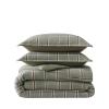 imageEddie Bauer  Twin Comforter Set Naturally Soft Cotton Flannel Bedding wMatching Pillowcase Medium Weight for Year Round Use 2 Piece Bed Sets Alpine Plaid GreenAlpine Plaid Green