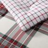 imageEddie Bauer  Twin Comforter Set Naturally Soft Cotton Flannel Bedding wMatching Pillowcase Medium Weight for Year Round Use 2 Piece Bed Sets Alpine Plaid GreenSerendipity Plaid Red