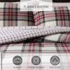 imageEddie Bauer  Twin Comforter Set Naturally Soft Cotton Flannel Bedding wMatching Pillowcase Medium Weight for Year Round Use 2 Piece Bed Sets Alpine Plaid GreenSerendipity Plaid Red