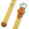 imageEddie Bauer womens Cascade Grommet Webbing Belt With Metal BuckleDark Marigold