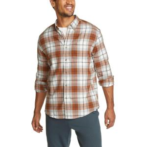 imageEddie Bauer Mens Favorite Classic Fit FlannelPlaidRust