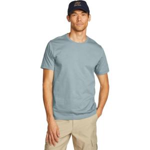 imageEddie Bauer Mens Legend Wash 100 Cotton ShortSleeve Classic TShirtLt Harbor