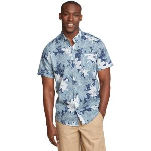 imageEddie Bauer Mens Printed Baja ShirtCobalt