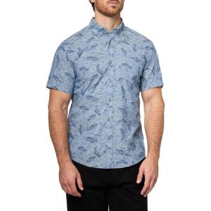 imageEddie Bauer Mens Printed Baja ShirtDenblue