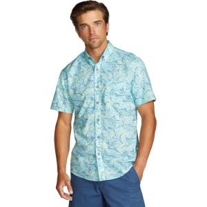 imageEddie Bauer Mens Printed Baja ShirtVibrnteal
