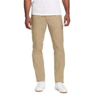 imageEddie Bauer Mens Voyager Flex 5Pocket Slim Fit Chino PantsLight Khaki
