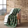 imageEddie Bauer  Blanket UltraSoft Reversible Throw Blanket for Couch or Bed Plush ampamp Oversized Bedding Flying Fish Trailhead Plaid Green 60quot x 70quotGeese Plaid Solid Beige