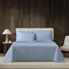 imageEddie Bauer  Sheets Super Soft Bedding with Matching Pillowcases TemperatureRegulating Fabric AllAround Comfort Solid Room Essentials Logan Blue TwinLogan Blue