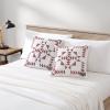imageEddie Bauer  Throw Pillow Cover Set Cotton Home Decor All Season Bedding Arrowhead Red 2 PieceArrowhead RedIvory