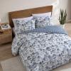 imageEddie Bauer  Twin Comforter Set Super Soft Reversible Bedding with Matching Sham Buffalo Check Reverse Rustic Inspired Room Essentials Vintage Forest Toile Blue TwinVintage Toile Forest Blue