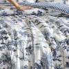 imageEddie Bauer  Twin Comforter Set Super Soft Reversible Bedding with Matching Sham Buffalo Check Reverse Rustic Inspired Room Essentials Vintage Forest Toile Blue TwinVintage Forest Toile Blue
