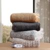 imageEddie Bauer  Twin Heated Blanket UltraSoft Rib Plush Throw Blanket with Solid Sherpa Reverse Knitted Bedding with 10 Heat Settings ampamp Auto ShutOff Lookout Mountain GreyLookout Mountain Grey