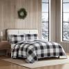 imageEddie Bauer  Twin Quilt Set Cotton Flannel Bedding with Matching Sham Rounded Corners Diamond Corner Stitch Dorm Essentials Woodblock Floral BlackHoliday Plaid Flannel Red