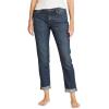 imageEddie Bauer Womens Boyfriend MidRise Jeans  Slim FitWeathered Indigo