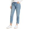 imageEddie Bauer Womens Boyfriend MidRise Jeans  Slim FitWorn Light