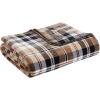 imageEddie Bauer  Twin Blanket UltraSoft Plush Bedding Medium Weight Perfect for Layering Dorm Essentials Black TwinTrailhead Plaid Beige