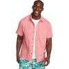 imageEddie Bauer Mens Mt Ss Alderpine Seersucker ShirtDesert Pink
