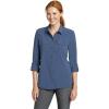 imageEddie Bauer Womens Departure 20 LongSleeve ShirtDusted Indigo