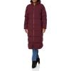 imageEddie Bauer Womens Glacier Peak Seamless Stretch Down Duffle CoatBurgundy
