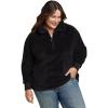 imageEddie Bauer Womens Quest Plush 14 Zip RelaxedPlusBlack