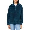imageEddie Bauer Womens Quest Plush 14 Zip RelaxedPlusPeacock