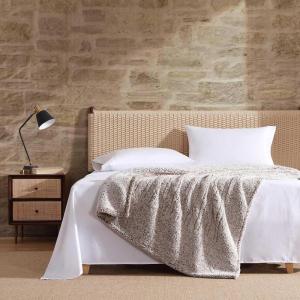 imageEddie Bauer  Heated Blanket UltraSoft Rib Plush Throw Blanket wSolid Sherpa Reverse Knitted Bedding for Couch or Bed w 4 Heat Settings ampamp Auto ShutOff Lookout Mountain Green 50quot x 70quotLookout Mountain Brown